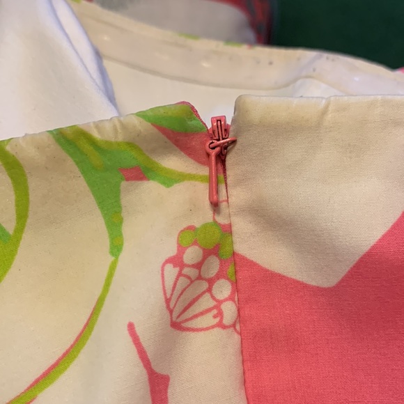 Lilly Pulitzer Strapless Tie Back Mini dress floral size 8 - Picture 12 of 13